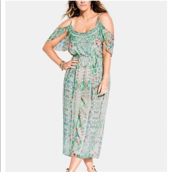 City Chic Bucharest Mint Jumpsuit NWT - Picture 1 of 8